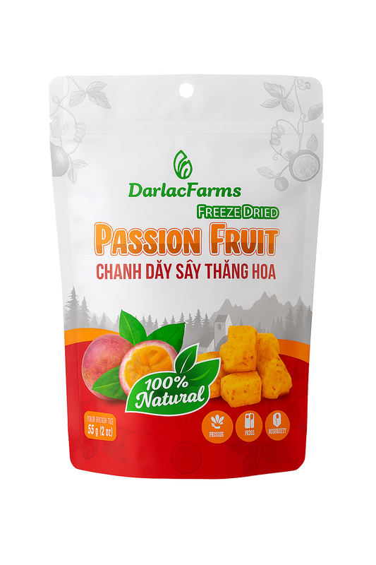 Freeze dried passion fruit - natural, no sugar, gluten free