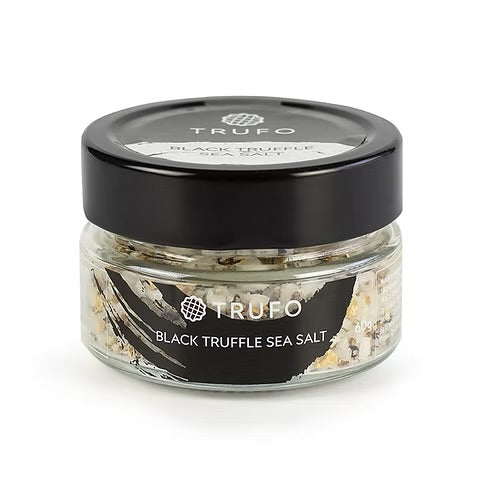 Jar of Trufo Black Truffle Sea Salt 